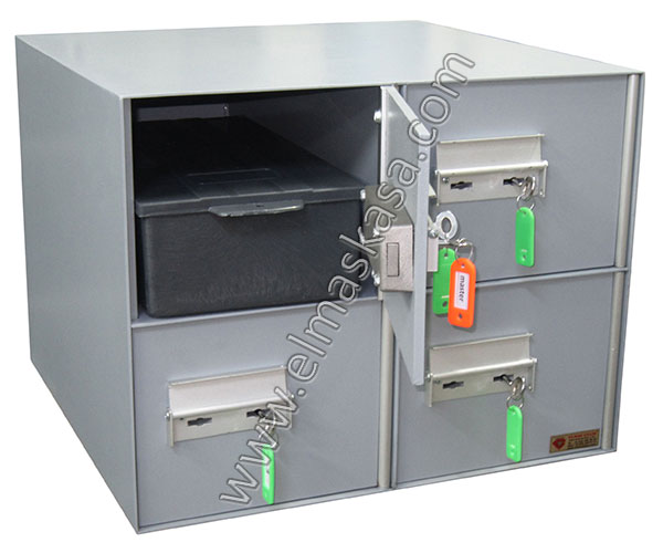 4 bölmeli silah kasası